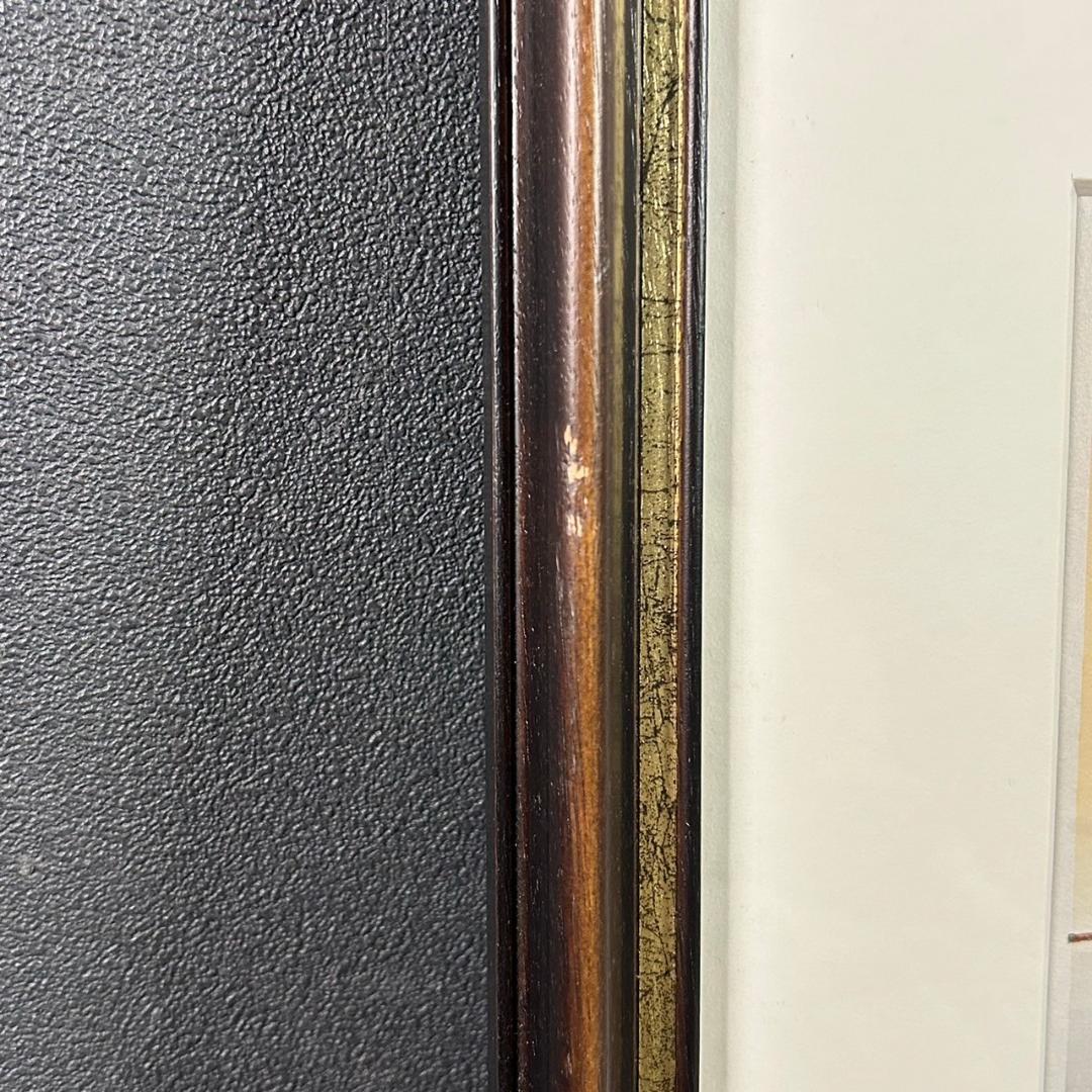 美品 中原淳一 叙情美少女画「梅の頃」多色摺木版画 中原蒼二監修 証明シール有