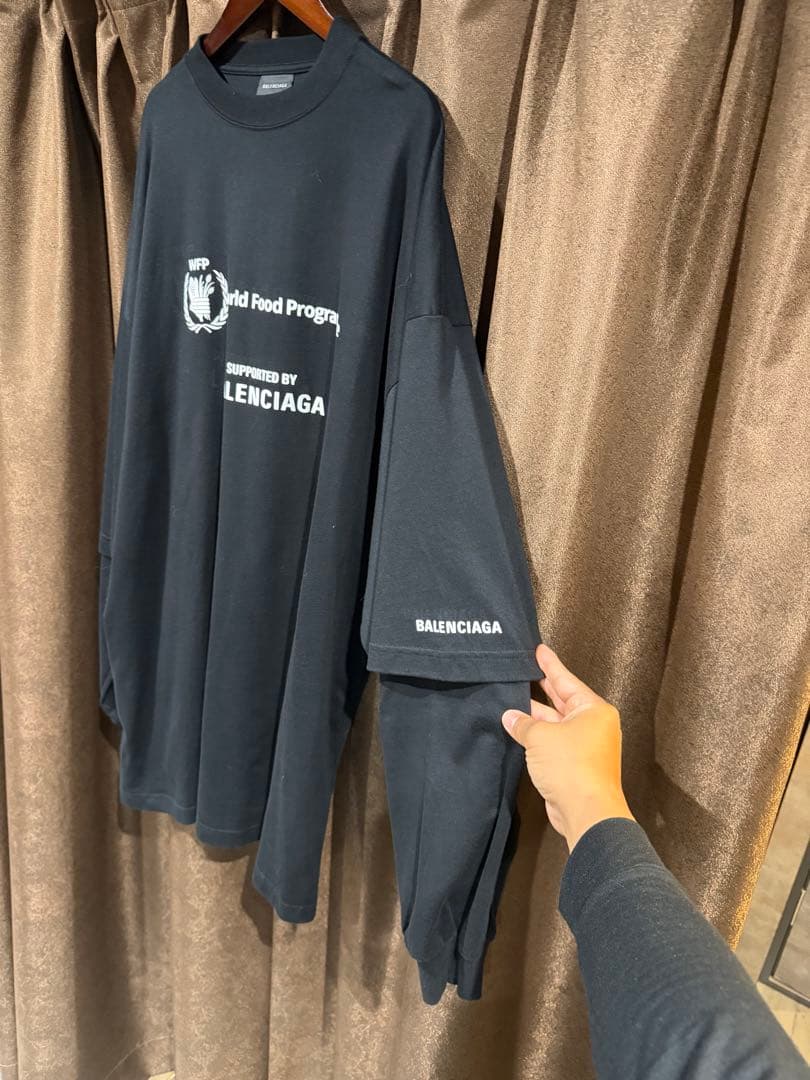 BALENCIAGA WFP ロゴ 長袖カットソー