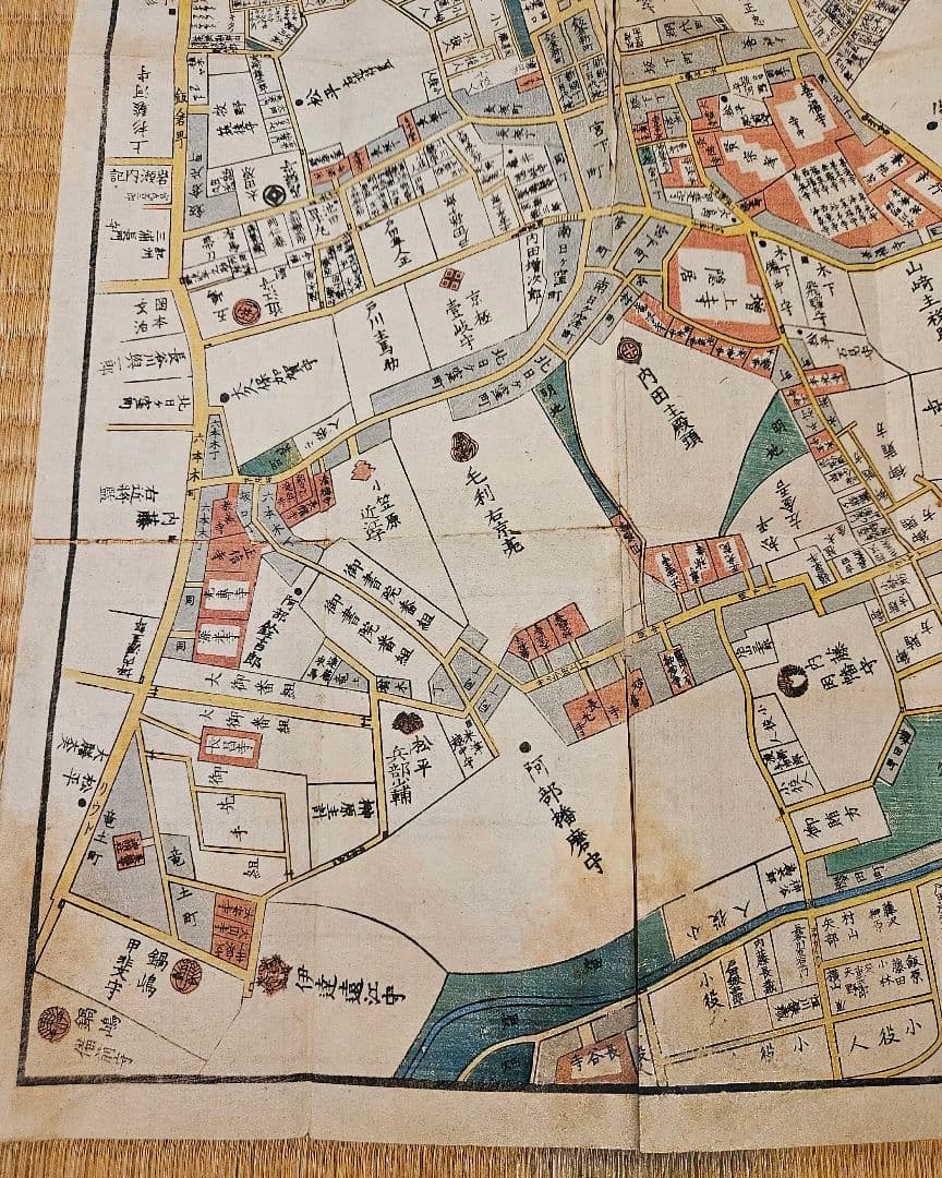 江戸切絵図【麻布】尾張屋清七 古地図