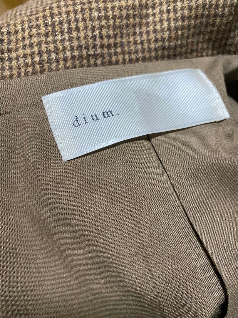 ジャケット・アウター dium. check layered jacket