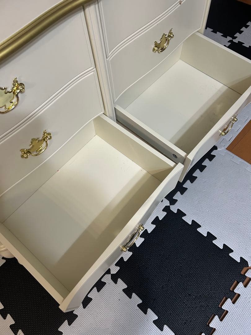 猫足キャビネット　サイドボード　チェスト　アンティーク　ヴィンテージ　姫家具