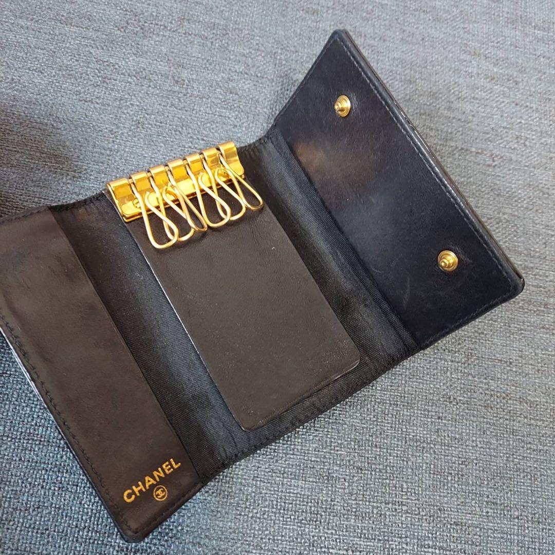 シャネル ココマーク エナメル　キーケース　ブラック 人気 レディース
