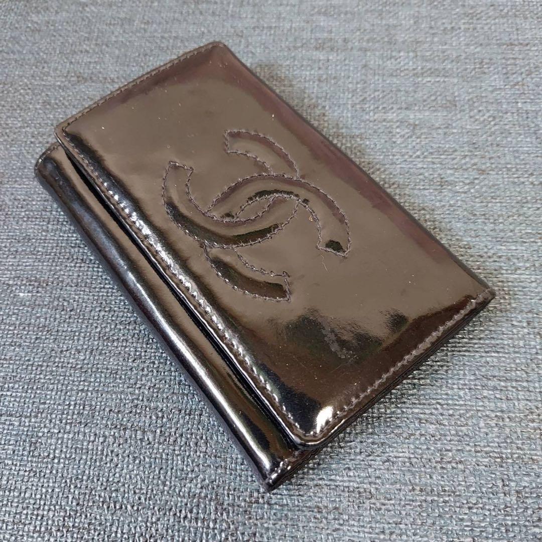 シャネル ココマーク エナメル　キーケース　ブラック 人気 レディース