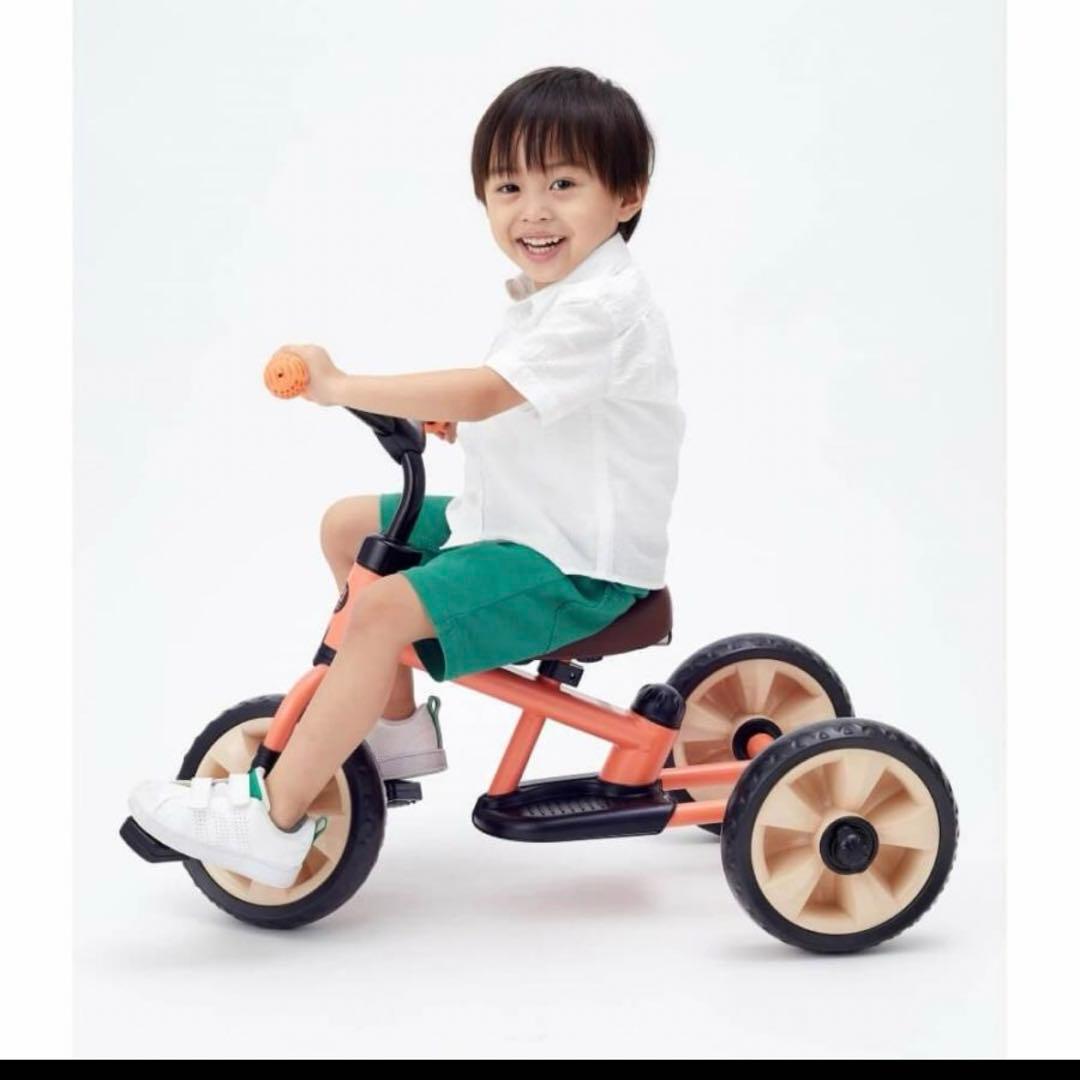 サンライダー NEO オレンジ 三輪車 押し棒付き 幼児用