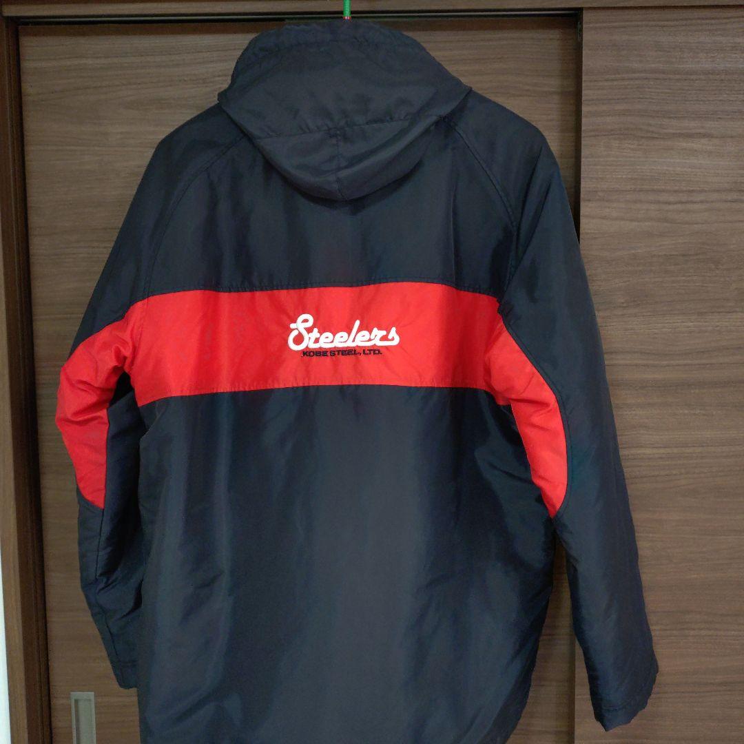 Nikeコベルコ神戸スティーラーズベンチコートXL☆レア美品☆神戸製鋼ラグビー