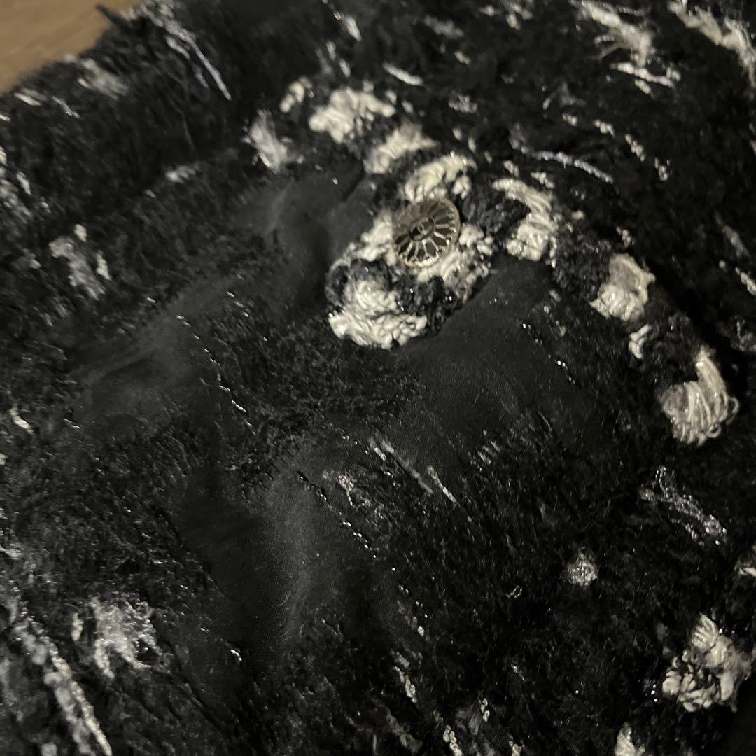 CHANEL ノーカラージャケット サイズ42