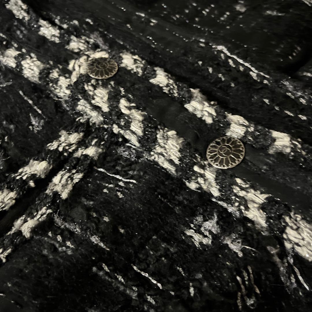 CHANEL ノーカラージャケット サイズ42