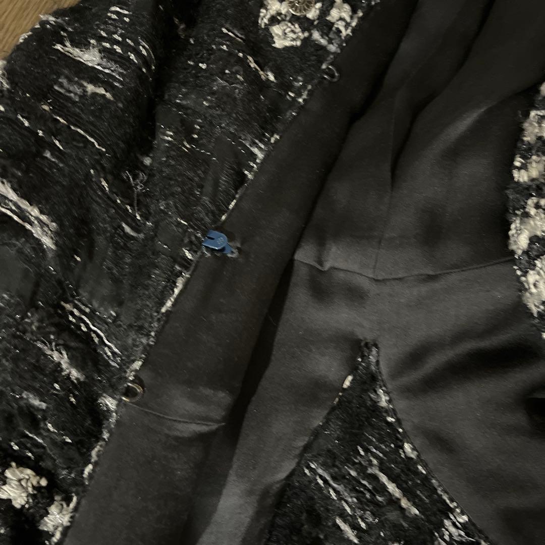 CHANEL ノーカラージャケット サイズ42