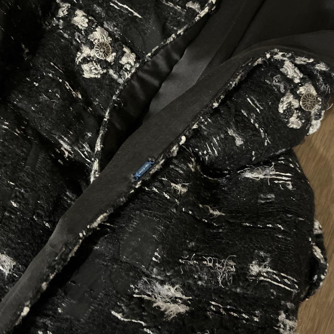 CHANEL ノーカラージャケット サイズ42