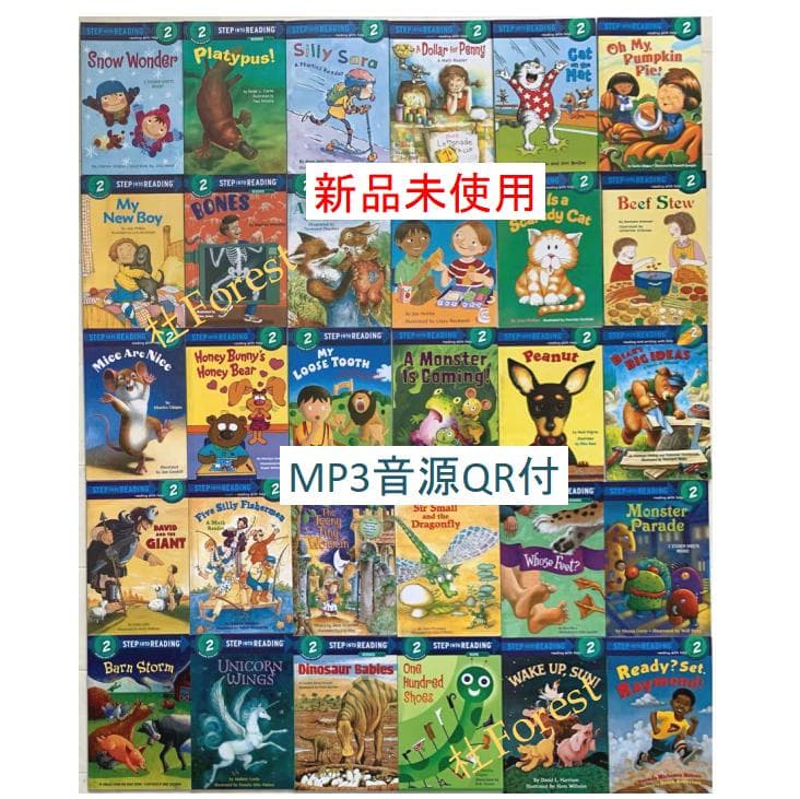 新品　Step Into Reading 2+3 絵本60冊 音源付