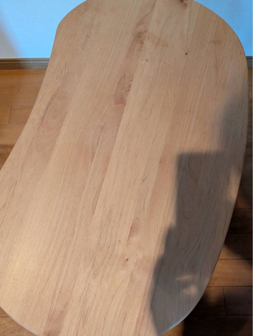 ■送料込■ベルメゾン 天然木アルダー材 コンパクトローテーブル センター机