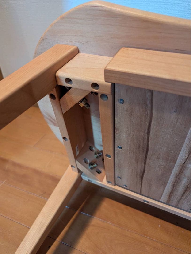 ■送料込■ベルメゾン 天然木アルダー材 コンパクトローテーブル センター机