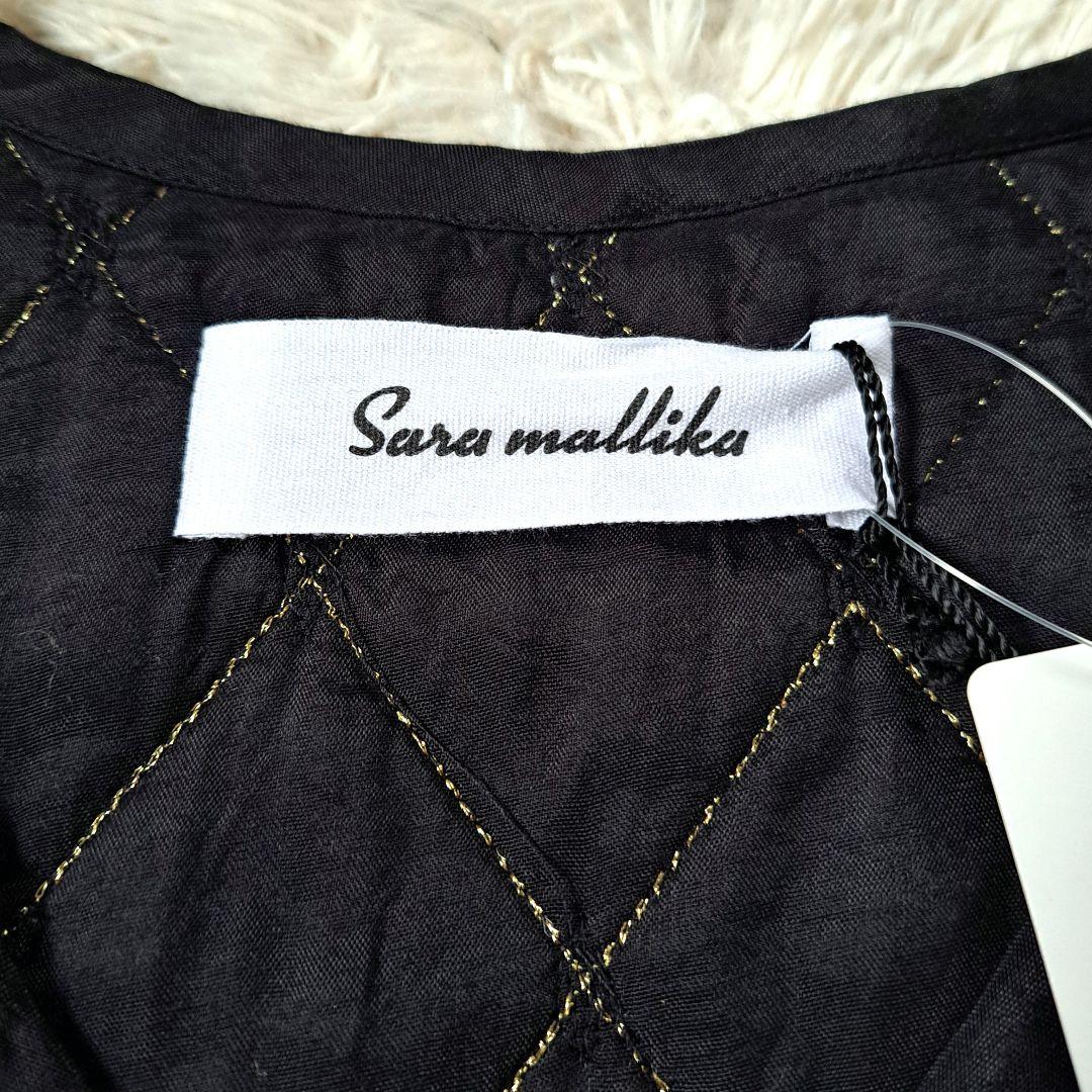 新品タグ付き 定価4.9万 24AW サラマリカ ベロア ビジュー ロングベスト