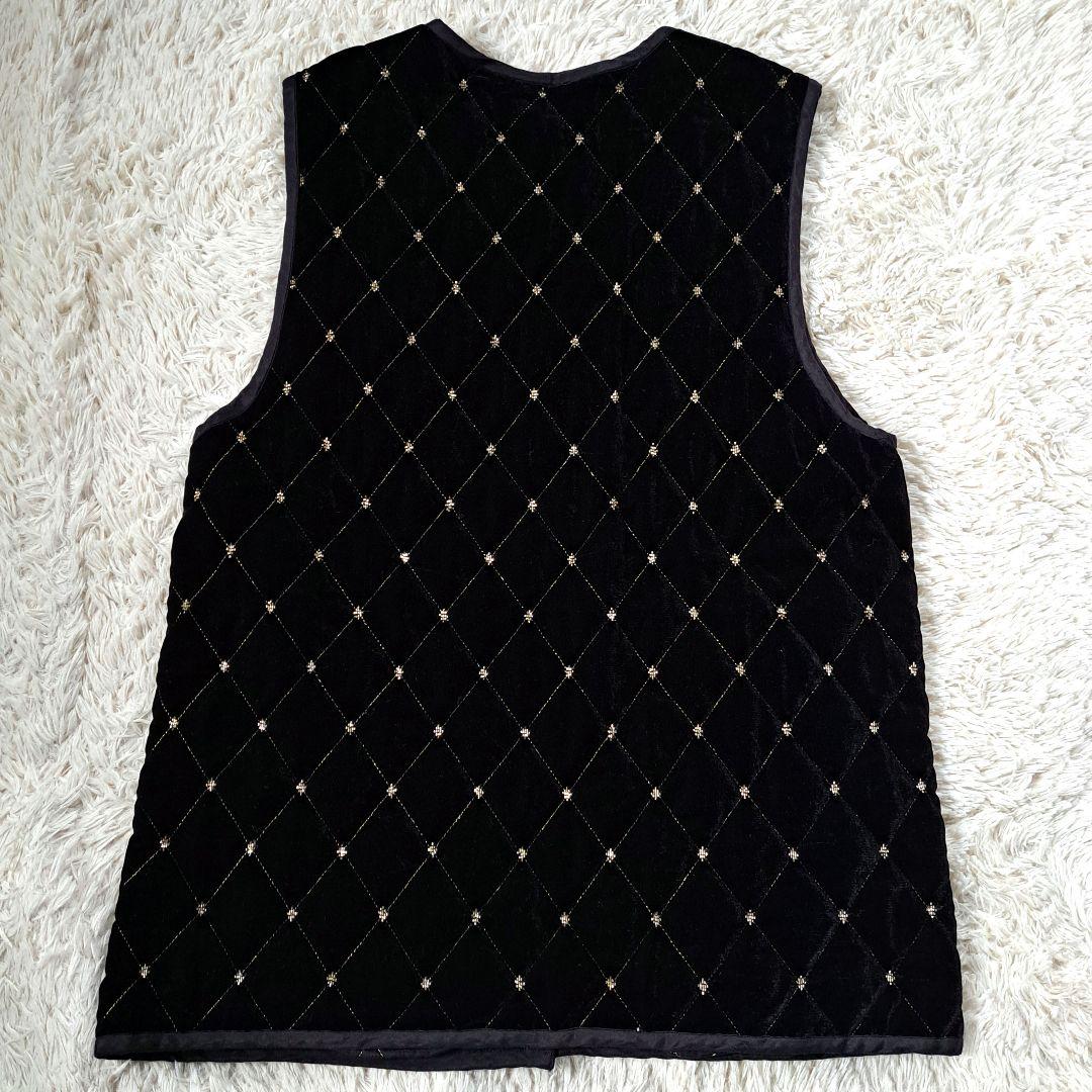 新品タグ付き 定価4.9万 24AW サラマリカ ベロア ビジュー ロングベスト