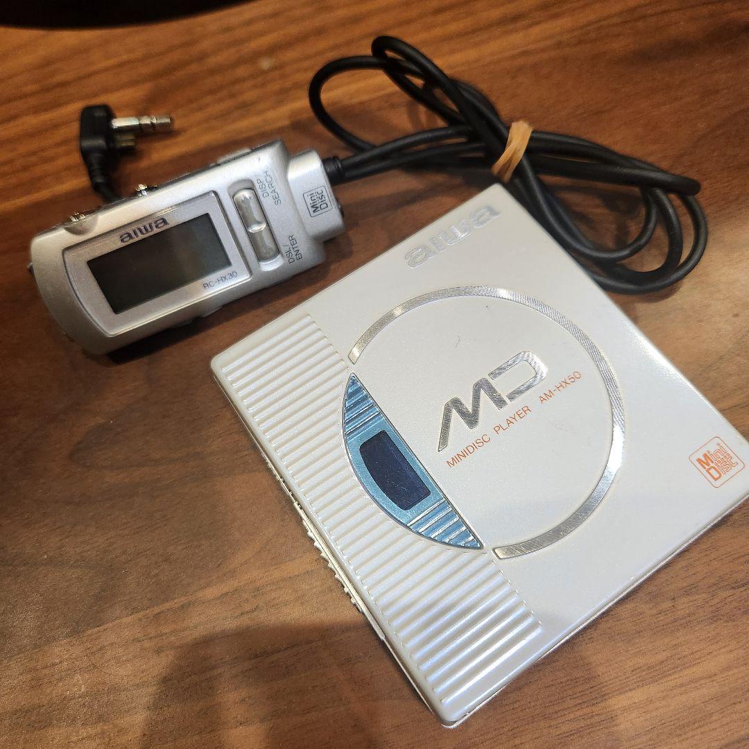 AIWA AM-HX50 アイワポータブル　MDプレーヤー　(動作品）