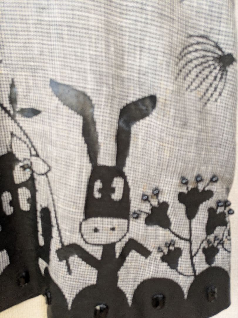 専用です。アルベロベロ♥️ぶたさんプリント ノースリーブチュニック　チェック柄