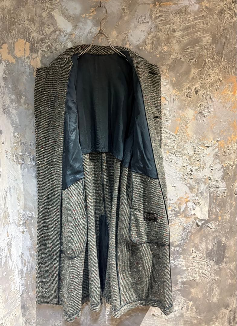 60s ビンテージ　ウール　ツイード　コート　メンズ　レディース