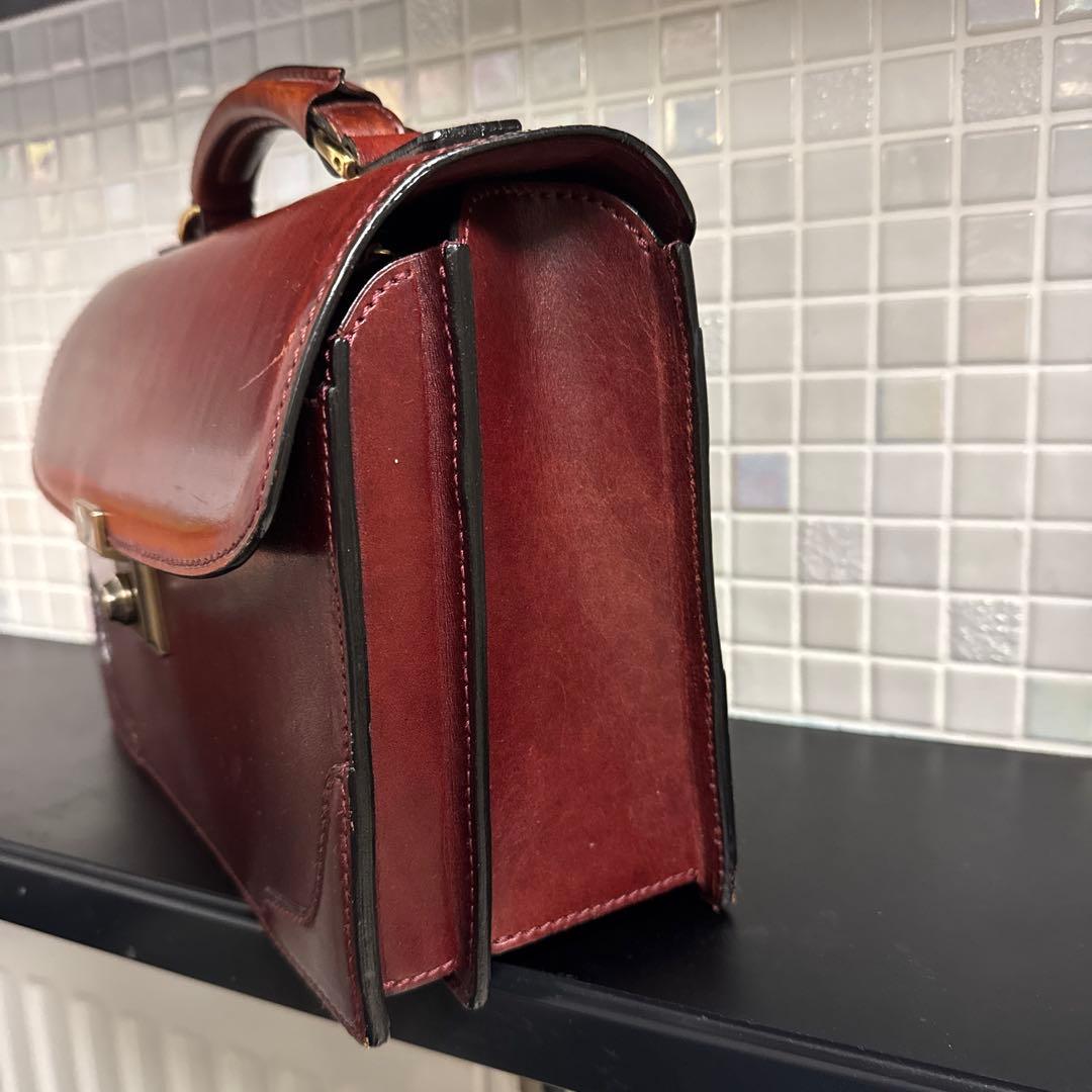 鞄いたがき　セカンドバッグ　ボルドー