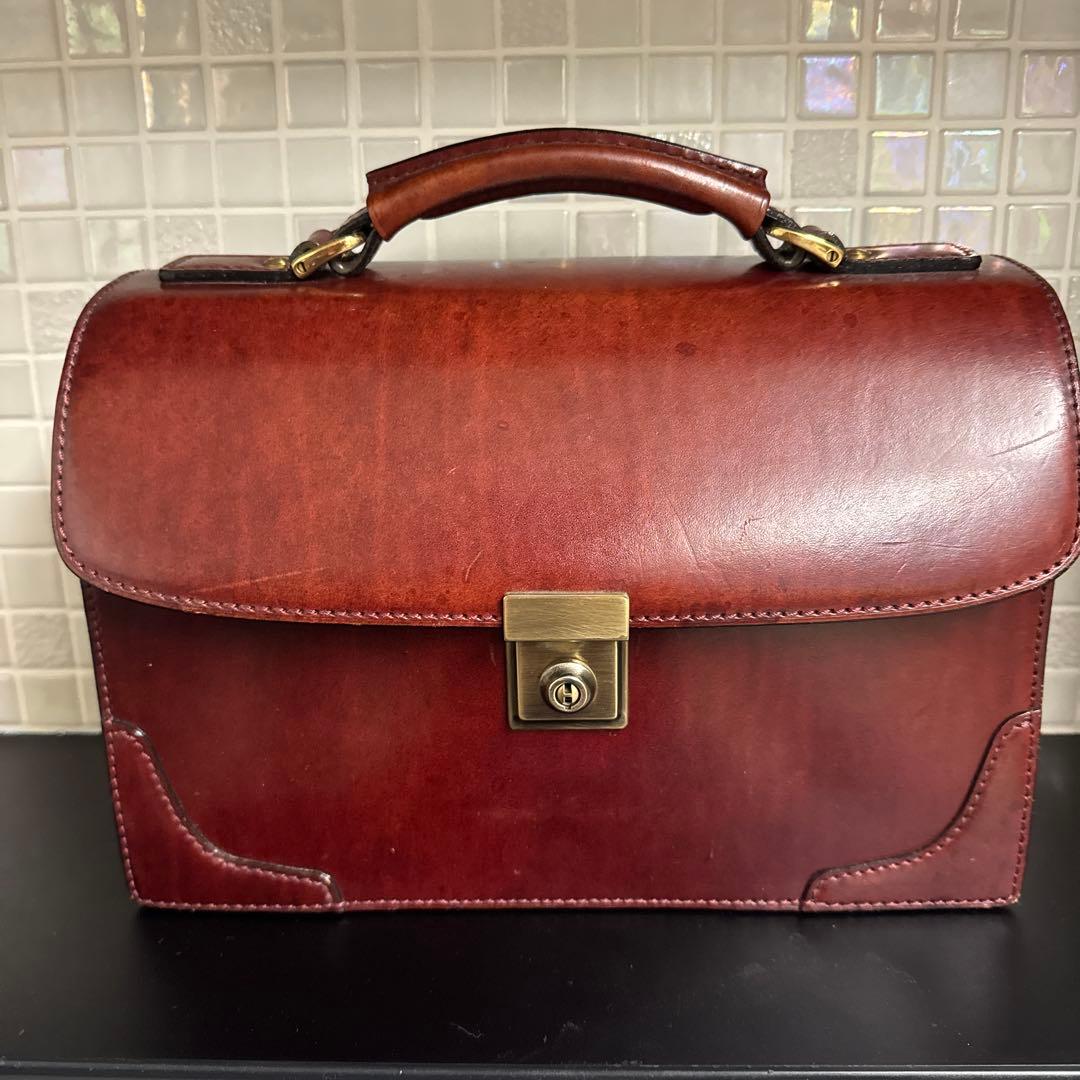 鞄いたがき　セカンドバッグ　ボルドー