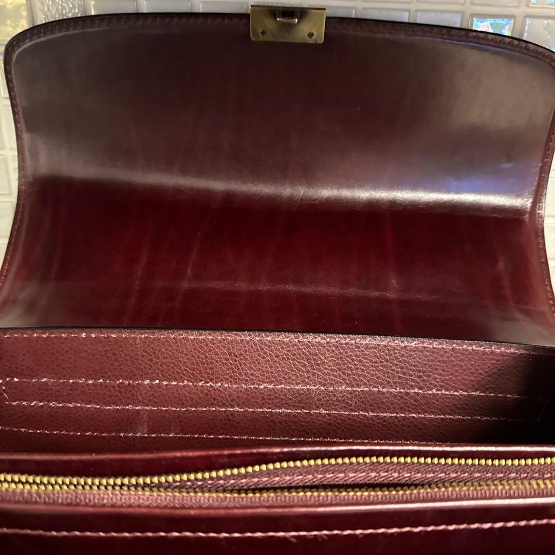鞄いたがき　セカンドバッグ　ボルドー