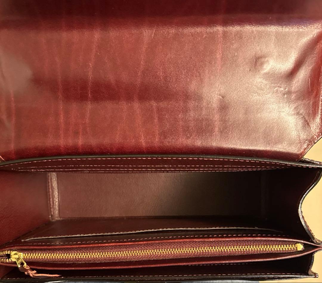 鞄いたがき　セカンドバッグ　ボルドー