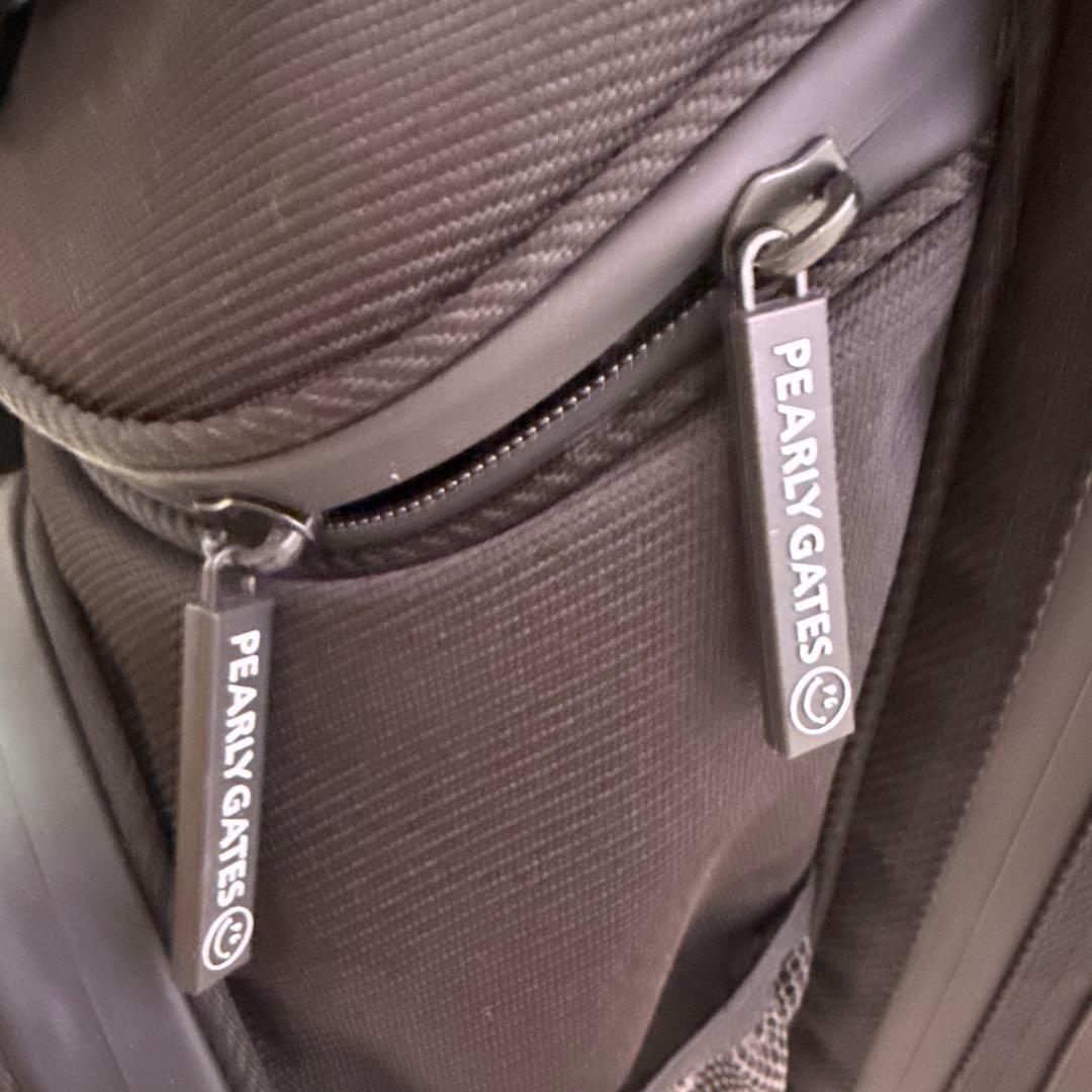 【2024購入】パーリーゲイツ　キャディバッグ　ブラック　黒　軽量　スタンド式