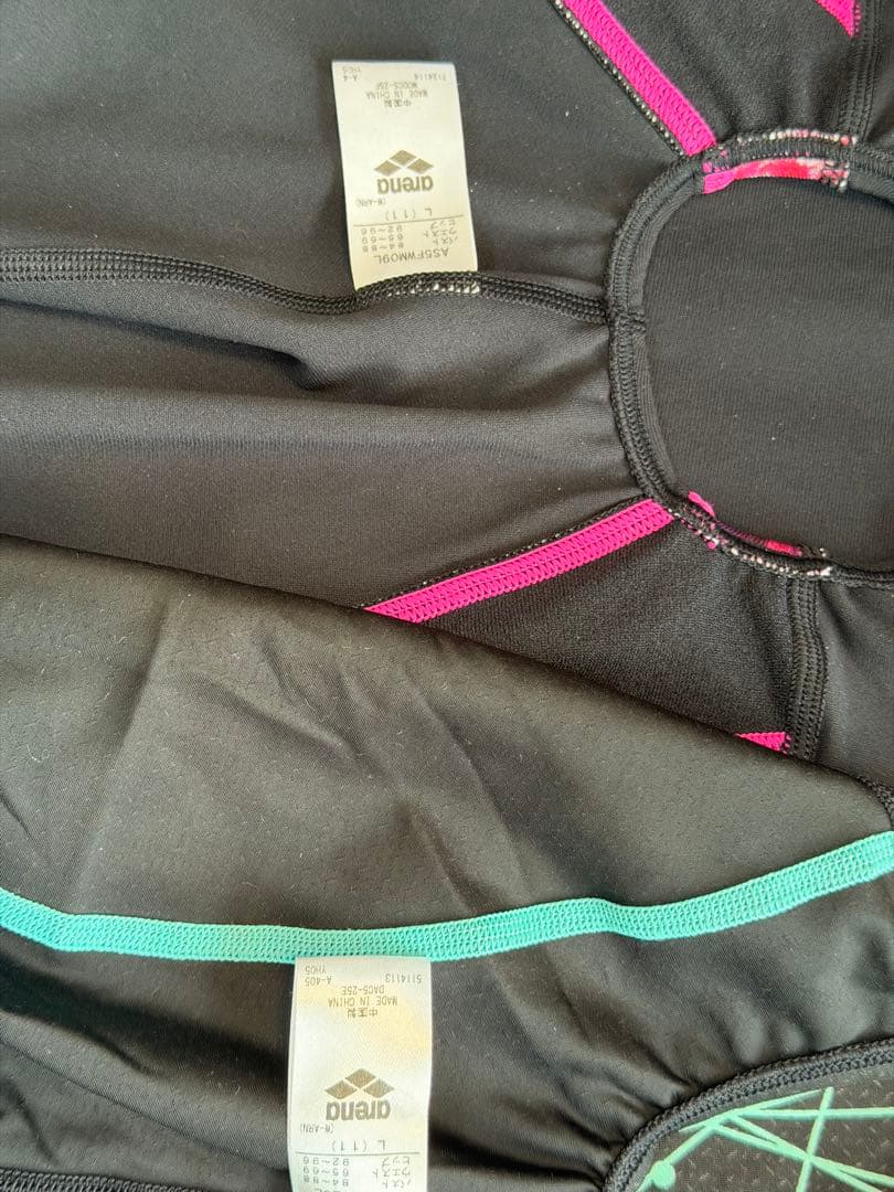 arena スイムスーツ ブラック・グリーン