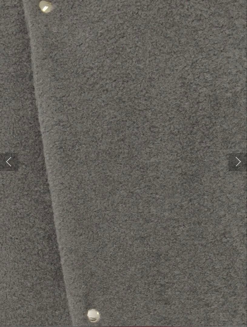 ラグナムーン ボアブルゾン グレー