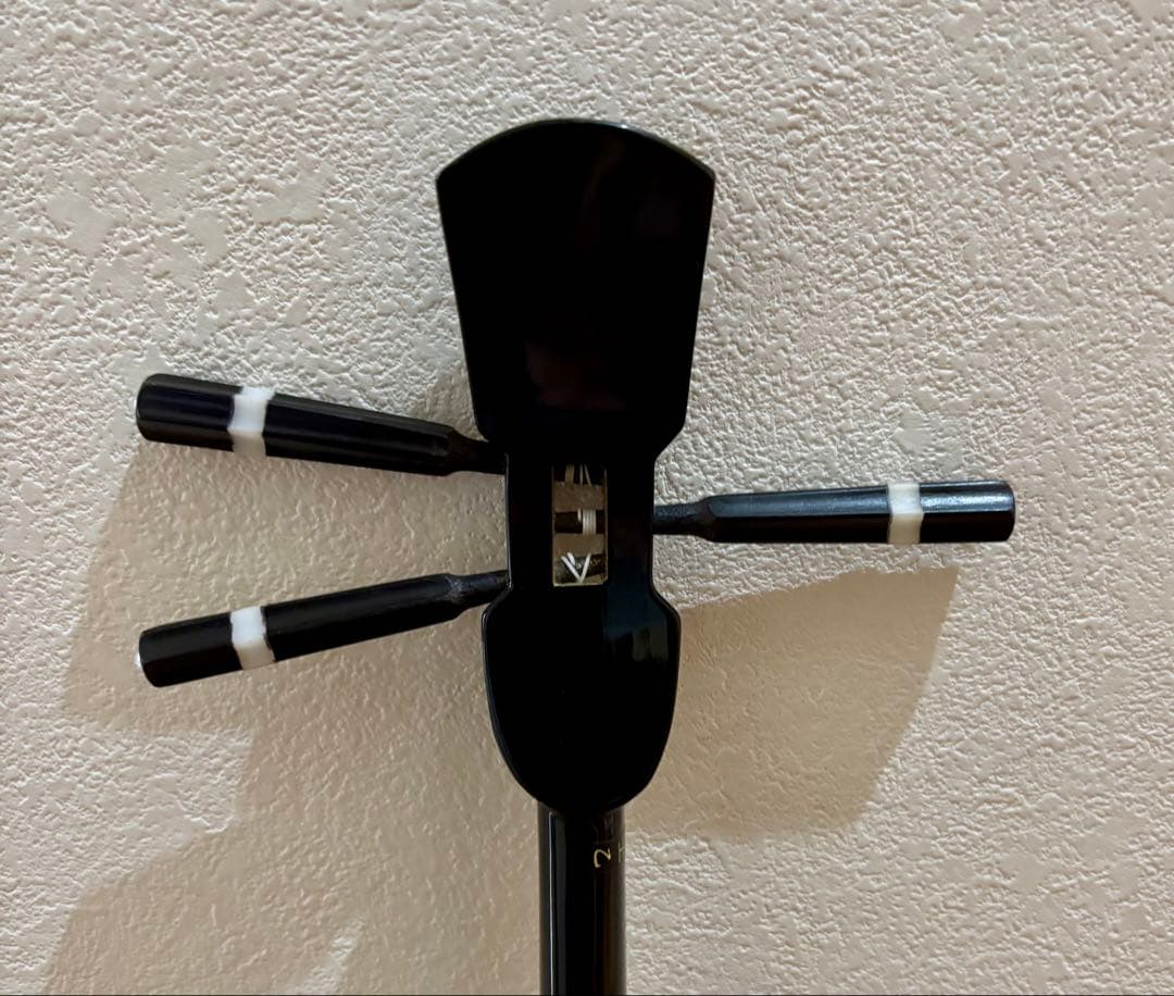 沖縄　三線　人工ヘビ革模様 美品