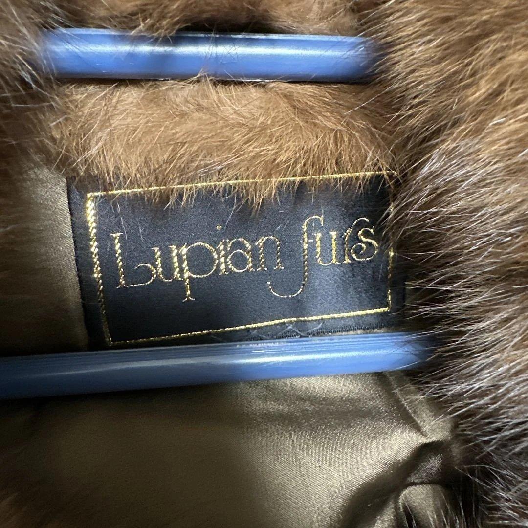 ブラウン ファーコート ショート丈