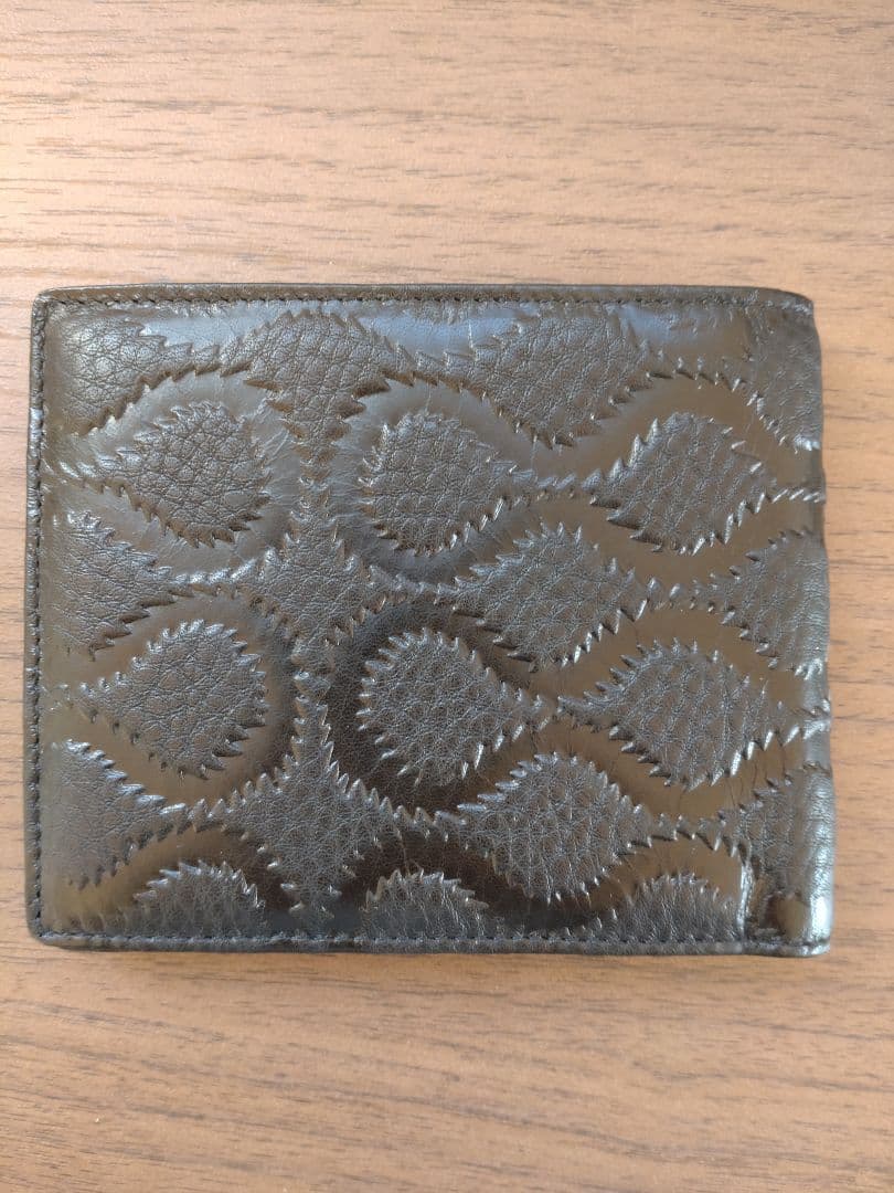 Vivienne Westwood スクイグル 黒革 二つ折り財布