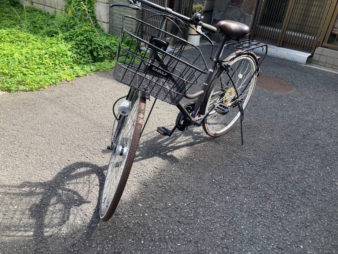 自転車　カジュリー27インチ 6段変速 オートライト アサヒ