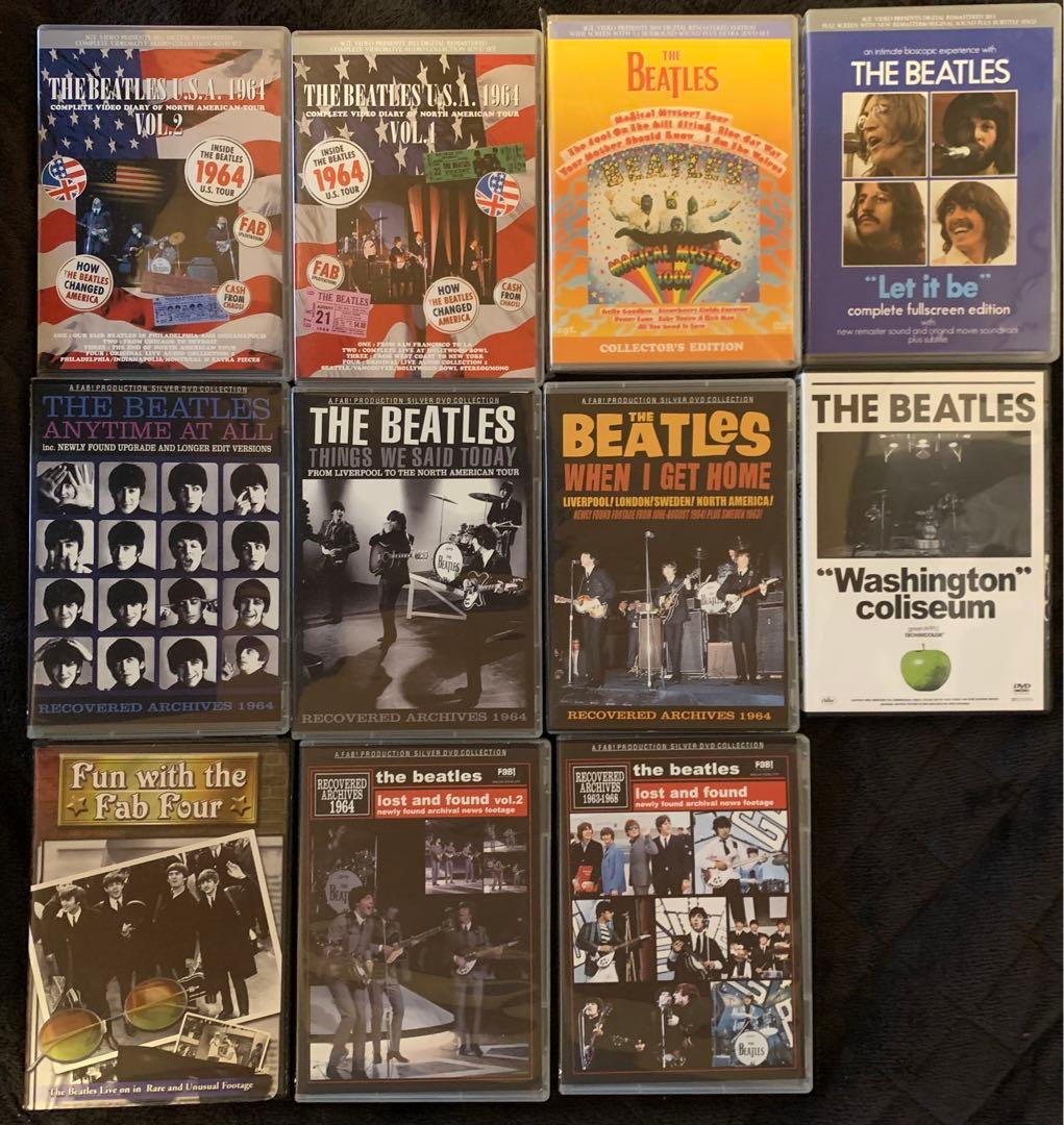 THE BEATLES ビートルズ　レア映像DVD　全18枚プレス盤　送料無料