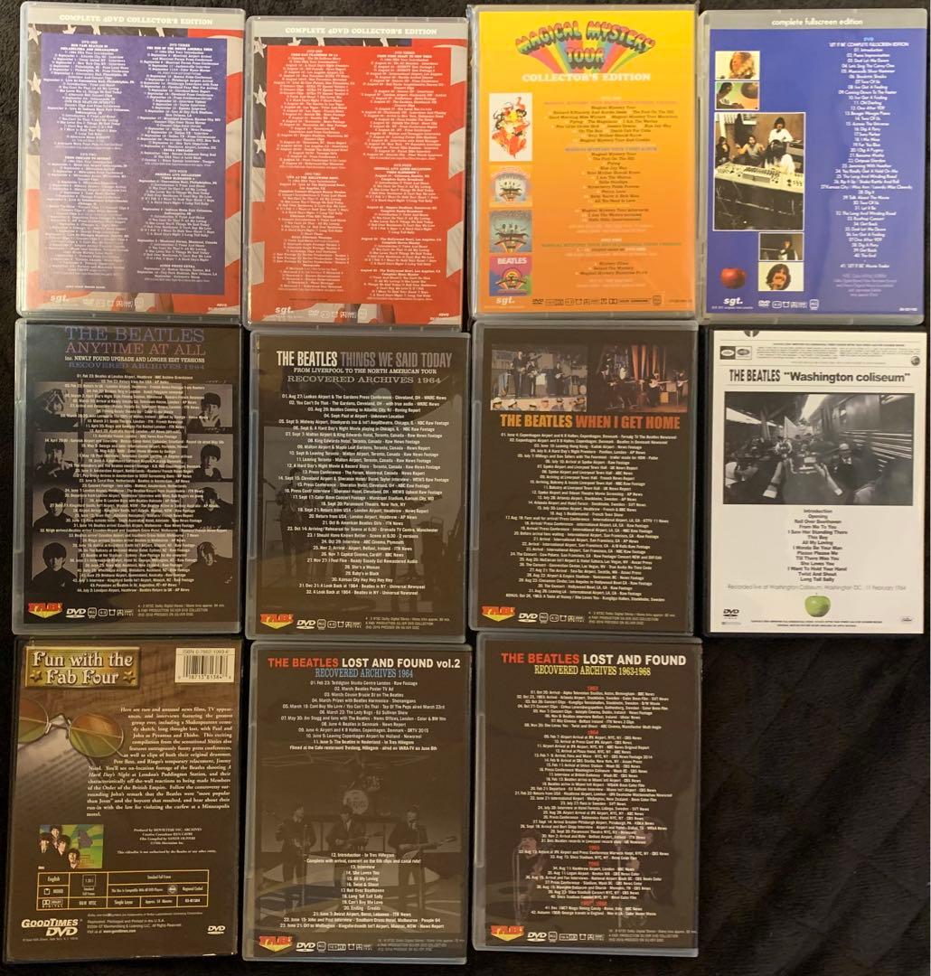 THE BEATLES ビートルズ　レア映像DVD　全18枚プレス盤　送料無料