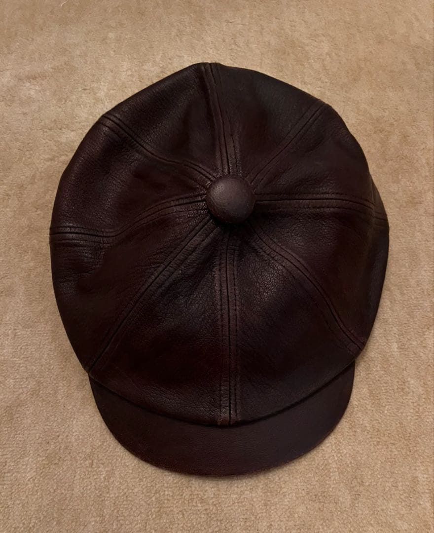 ダッパーズ Dapper's ゴートスキン レザー キャスケット M 帽子