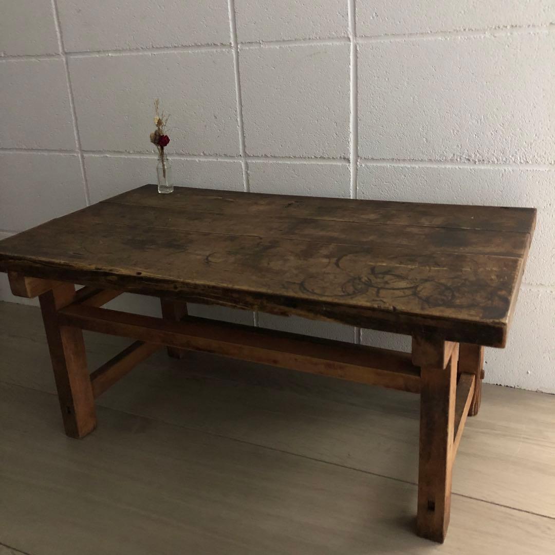 古家具　机　文机　昭和レトロ　アンティーク　木製