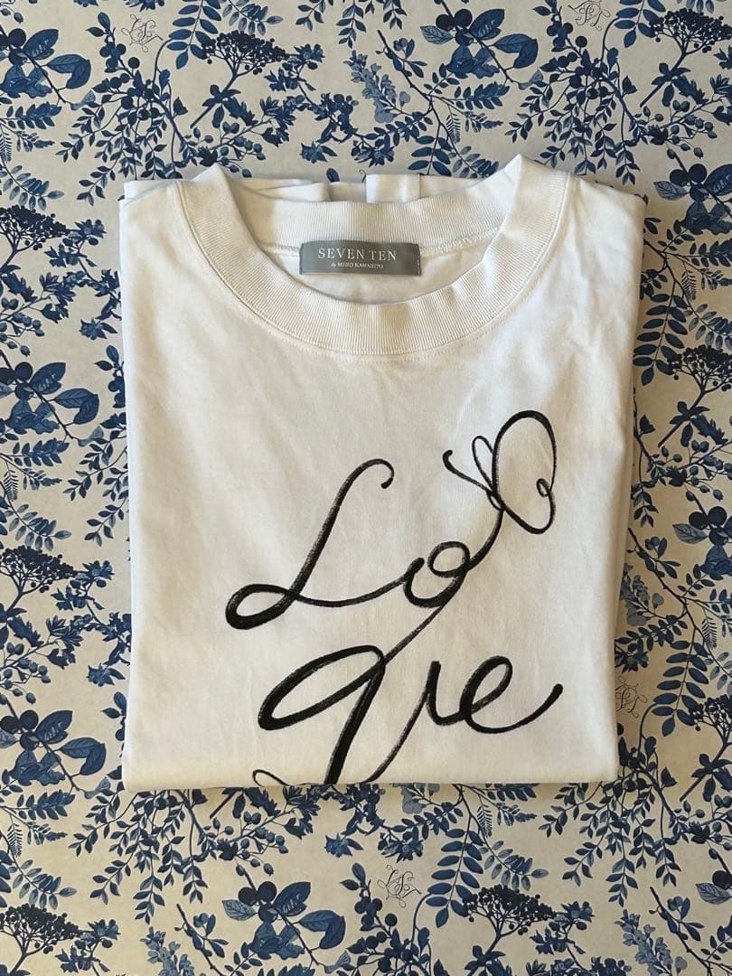 セブンテン　プリントロングTシャツ　（ブラック) M