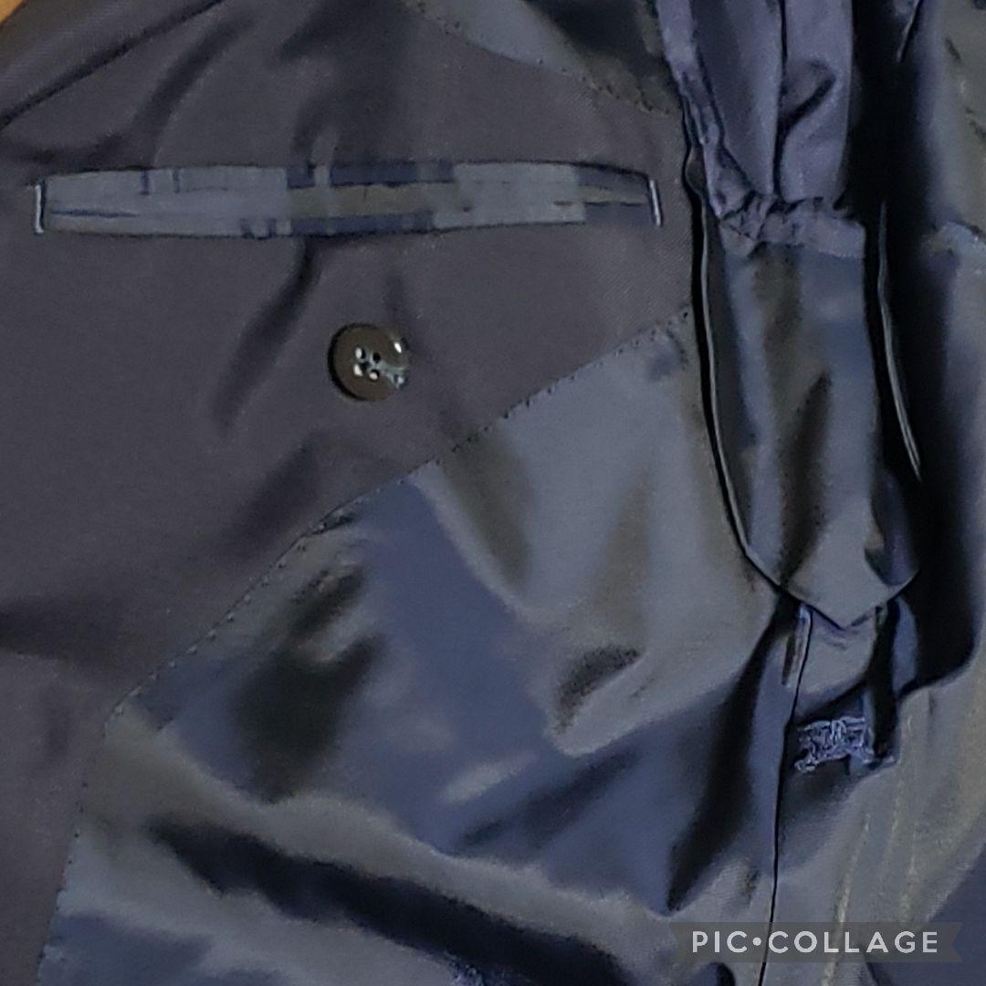 burberrys　金ボタン　モヘア混　2ボタン　A6サイズ　裏地マーク　紺ブレ