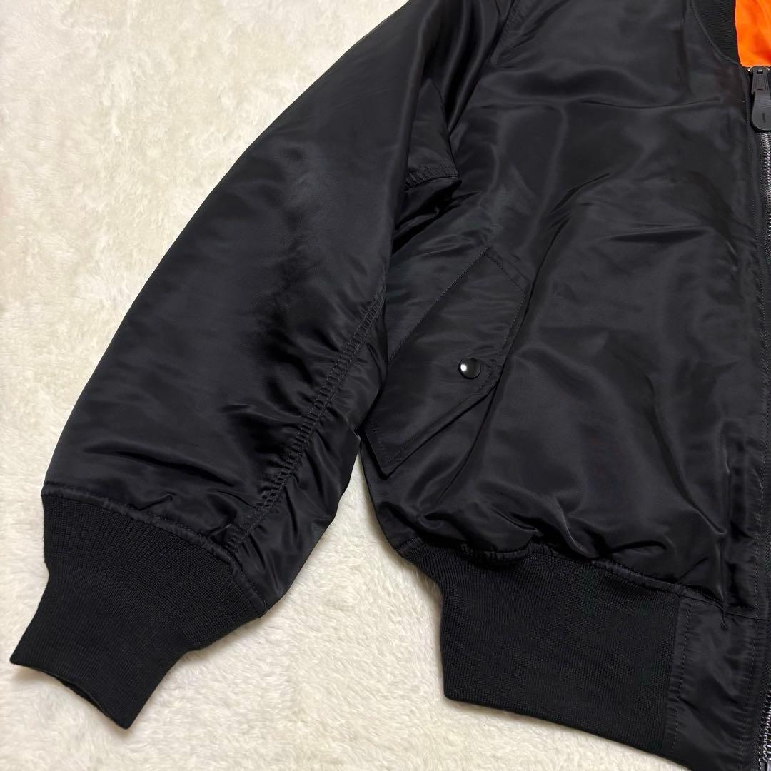 【美品 XL】 ALPHA INDUSTRIES フライトジャケット ブラック