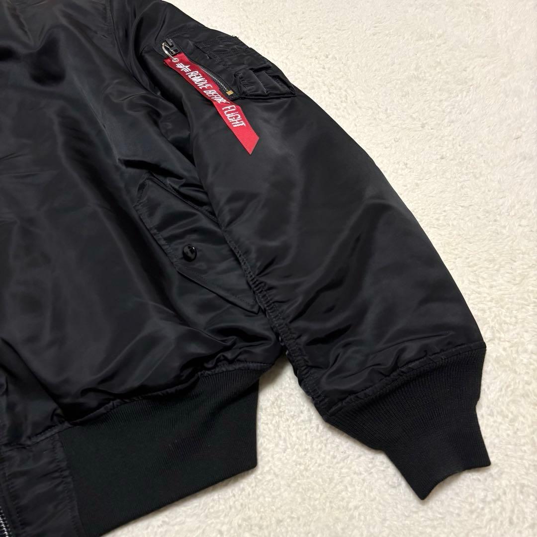 【美品 XL】 ALPHA INDUSTRIES フライトジャケット ブラック