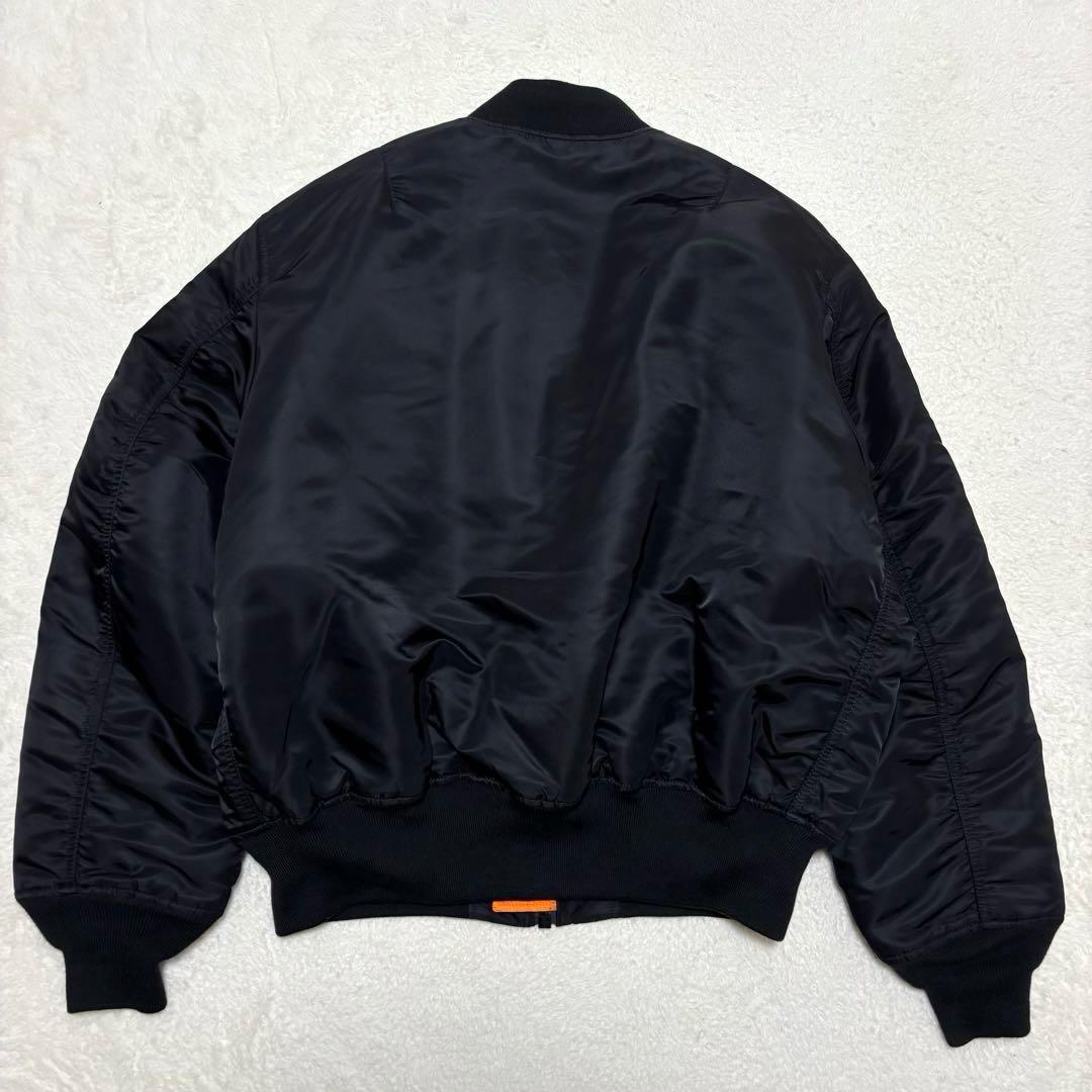 【美品 XL】 ALPHA INDUSTRIES フライトジャケット ブラック