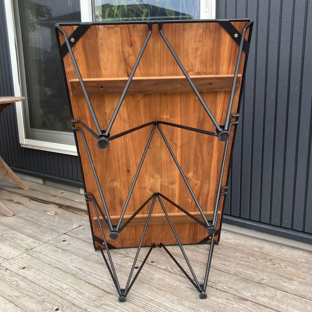 北欧レトロ インダストリアル アイアンフレーム 無垢材 木製ローテーブル 鉄製