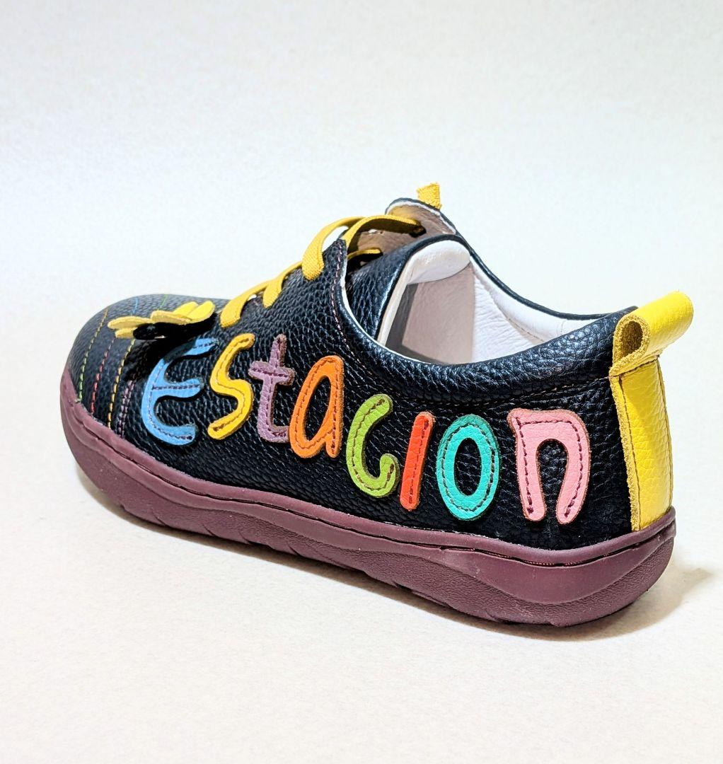 『新品・未使用』エスタシオン本革スニーカー SSサイズ