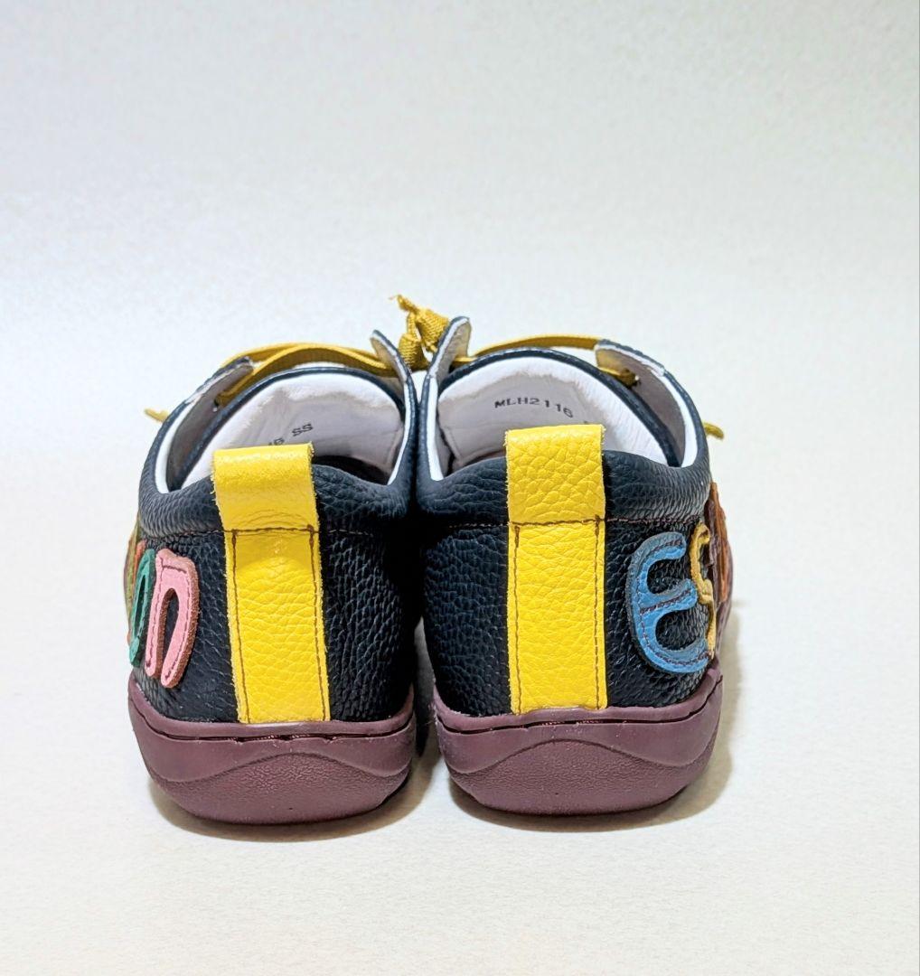 『新品・未使用』エスタシオン本革スニーカー SSサイズ