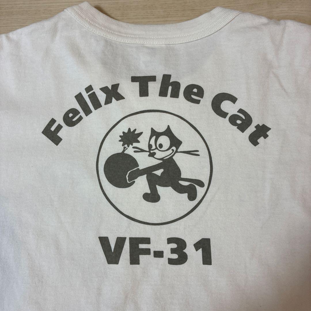 トイズマッコイ　バックプリントTシャツ　フェリックス ザキャット