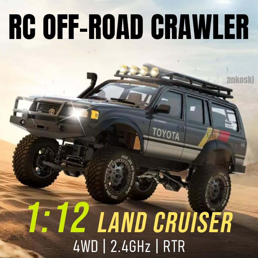 【公式ライセンス】1/12 RC ランドクルーザー LC80 クローラー 4WD