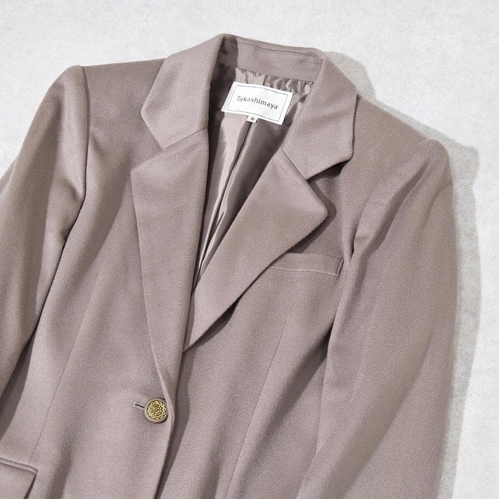 高島屋 Takashimaya カシミヤ100％ ジャケット 9AR 金ボタン