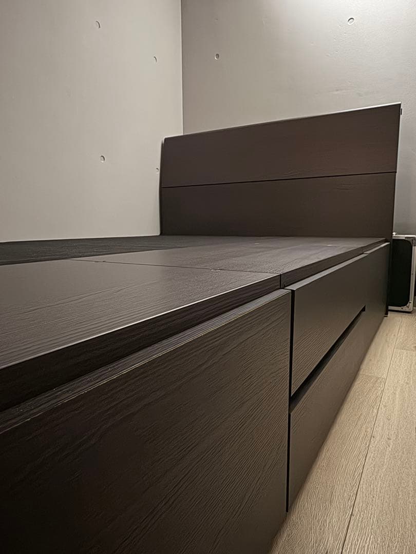 引き出し付きベッドフレーム　セミダブル