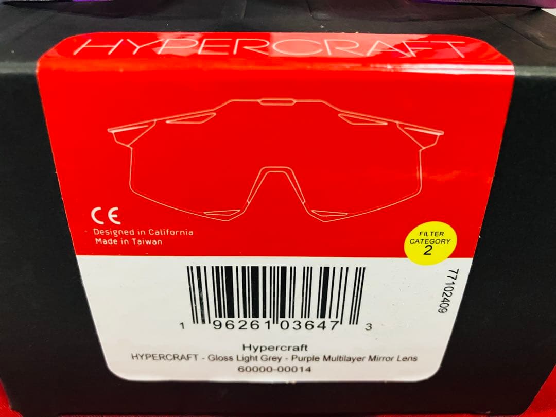 ワンハンドレッド サングラス hypercraft Purple 100%