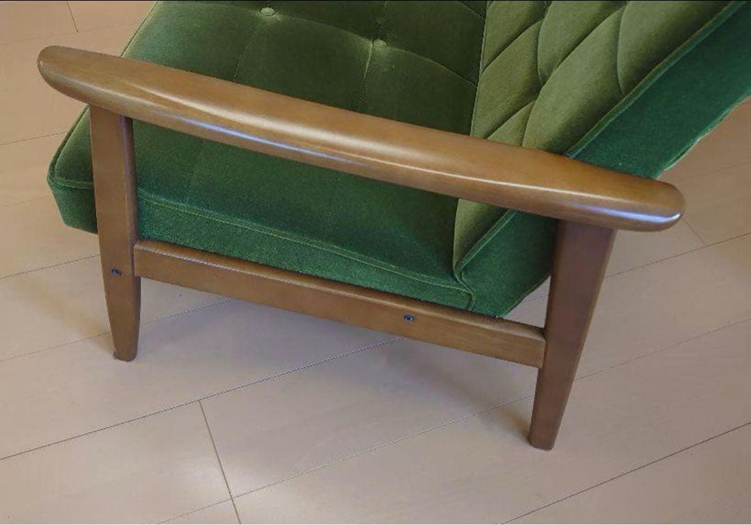 カリモク60 Kチェア 2シーター モケットグリーン